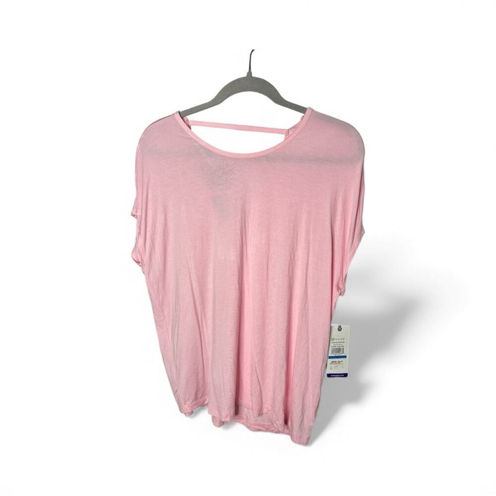 Gaiam Light Pink Oversized Short Sleeve T Shirt Size XS